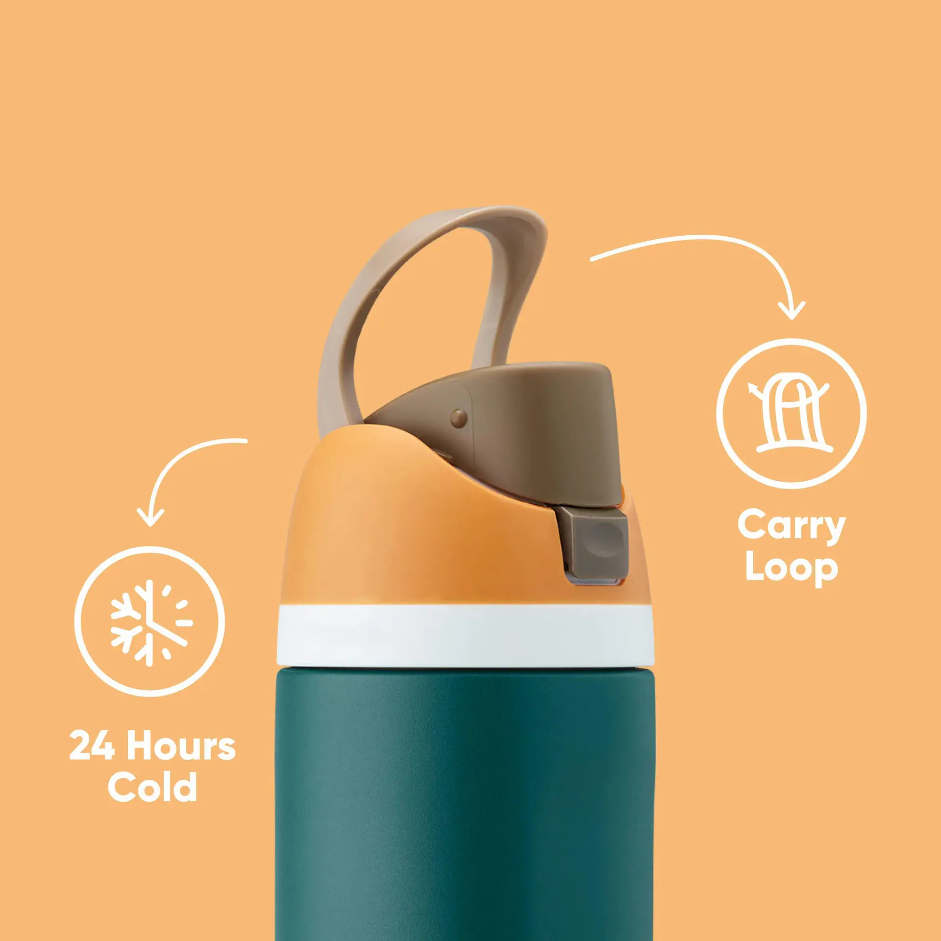 Wholesale Custom Logo Double-walled Owala Stainless Steel Water Bottle Sports Travel Flask With Straw Direct Drinking Camping 12