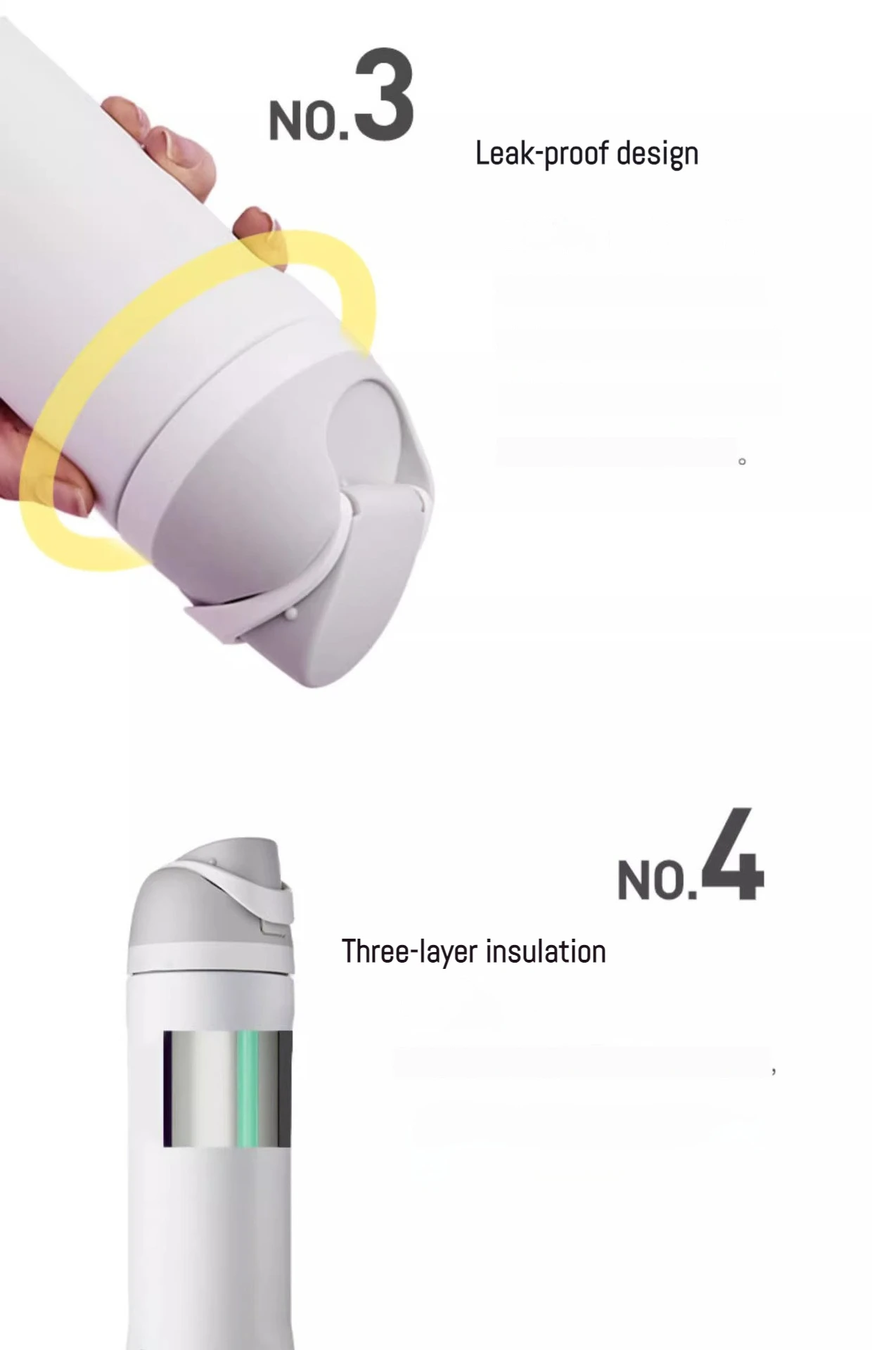 Wholesale Custom Logo Double-walled Owala Stainless Steel Water Bottle Sports Travel Flask With Straw Direct Drinking Camping 17