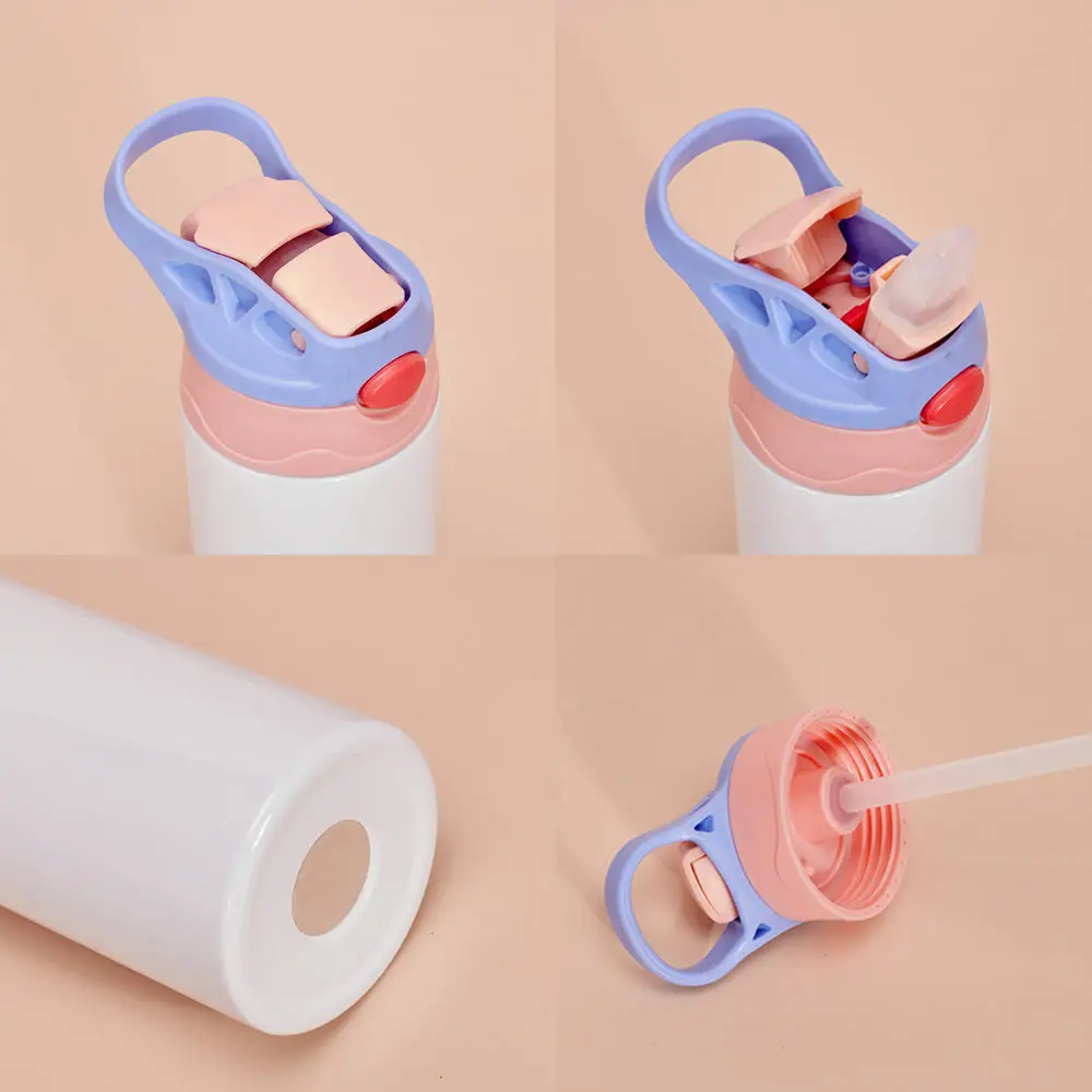 Sublimación de acero inoxidable para niños, vaso en blanco, tazas con logotipo personalizado, vaso recto para niños, espacios en blanco para sublimación 12