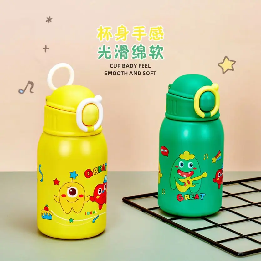 New Hot Sales Stainless Drinking Water Bottle With Silicone Sleeve Large Capacity Portable Sippy Coffee Cups With Lid And Straw 9