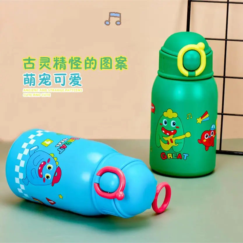 New Hot Sales Stainless Drinking Water Bottle With Silicone Sleeve Large Capacity Portable Sippy Coffee Cups With Lid And Straw 8