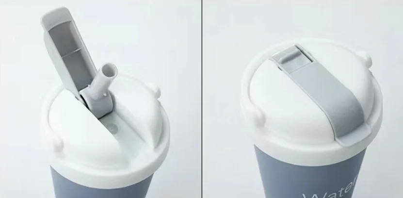 Hot Sale Price Creative Outdoor Casual Casual Car Frosted 304 Stainless Steel European-style Straw Coffee Mug With Flip Button 19