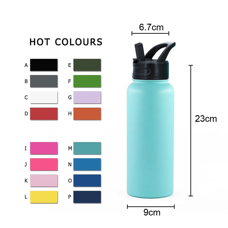 China Selection Water Bottle Sports Vacuum Aqua Flask Travel Stainless Steel Gym Tumblers Insulated Aquaflask Water Bottle 12