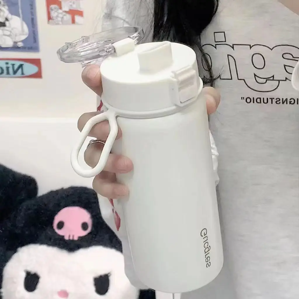 Selection Ineedu Smiling Face Heat Preservation Cup Student Portable Water Cup Stainless Steel China Water Bottles Adults Modern 15