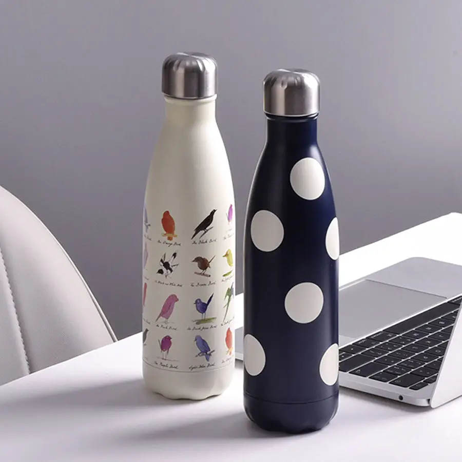 China Selection Bpa Free Custom Double Wall Cola Shaped Drinking Vacuum Insulated Sport Stainless Steel Water Bottle 13