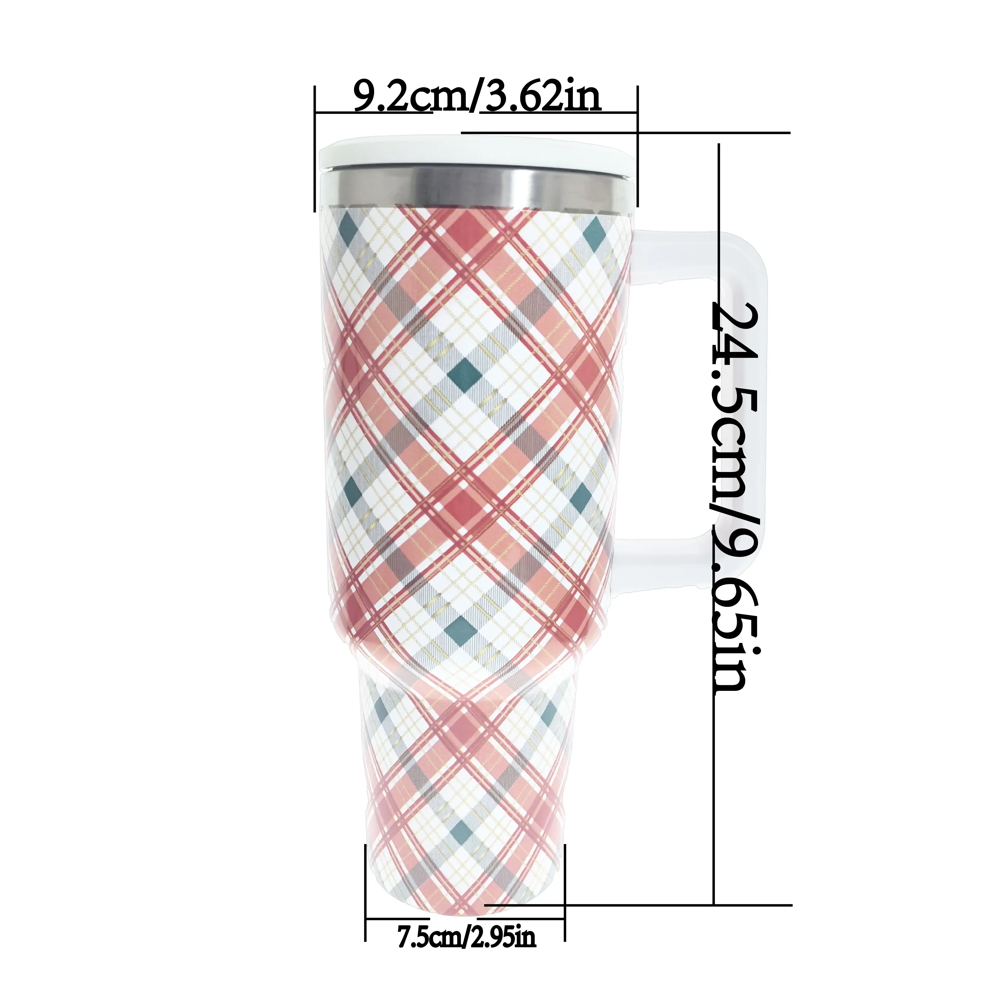 الجملة 40oz كأس Stane Travellery معزول الفولاذ المقاوم للصدأ 40oz بهلوان مع مقبض وقش 14