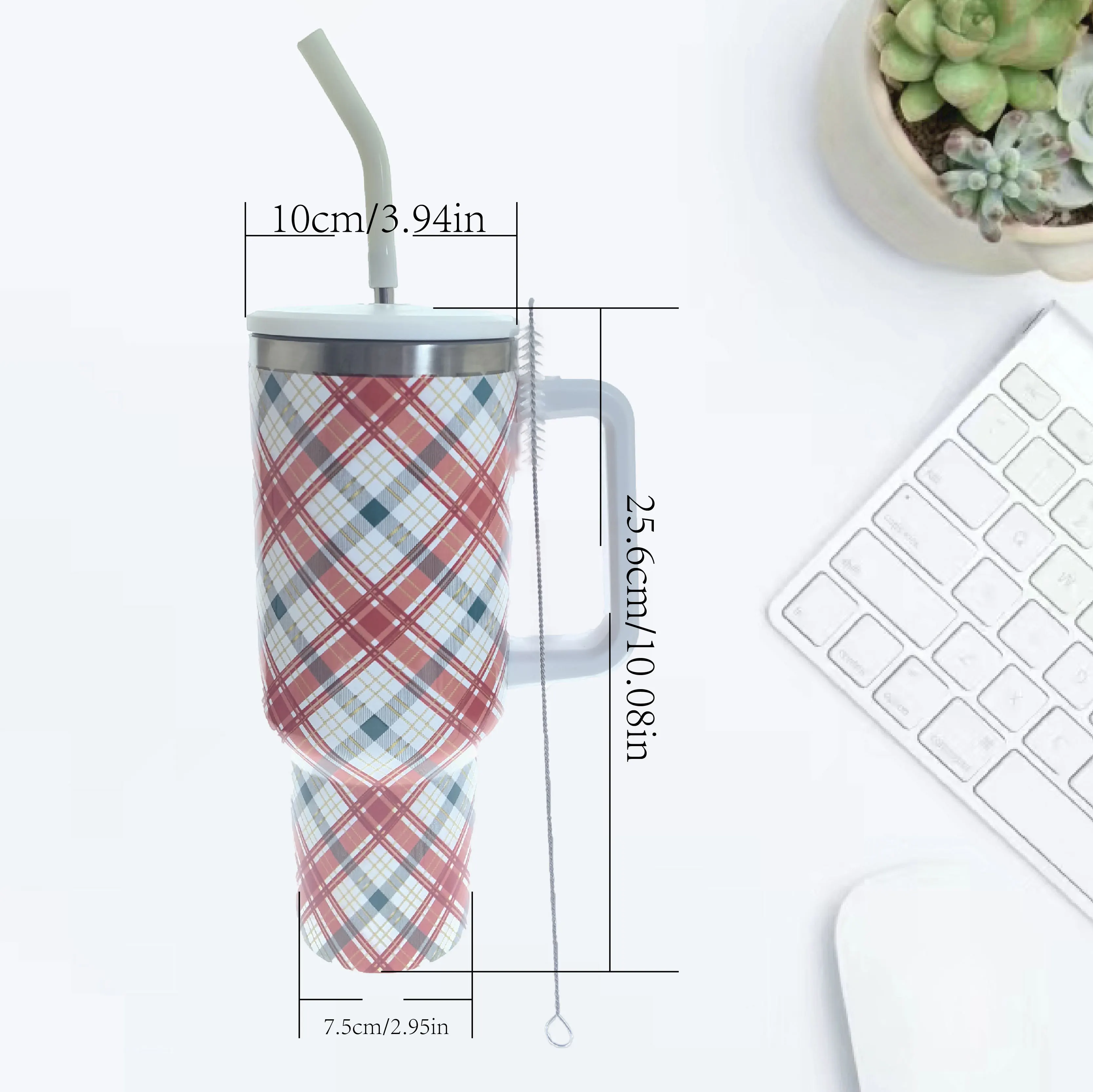 الجملة 40oz كأس Stane Travellery معزول الفولاذ المقاوم للصدأ 40oz بهلوان مع مقبض وقش 13