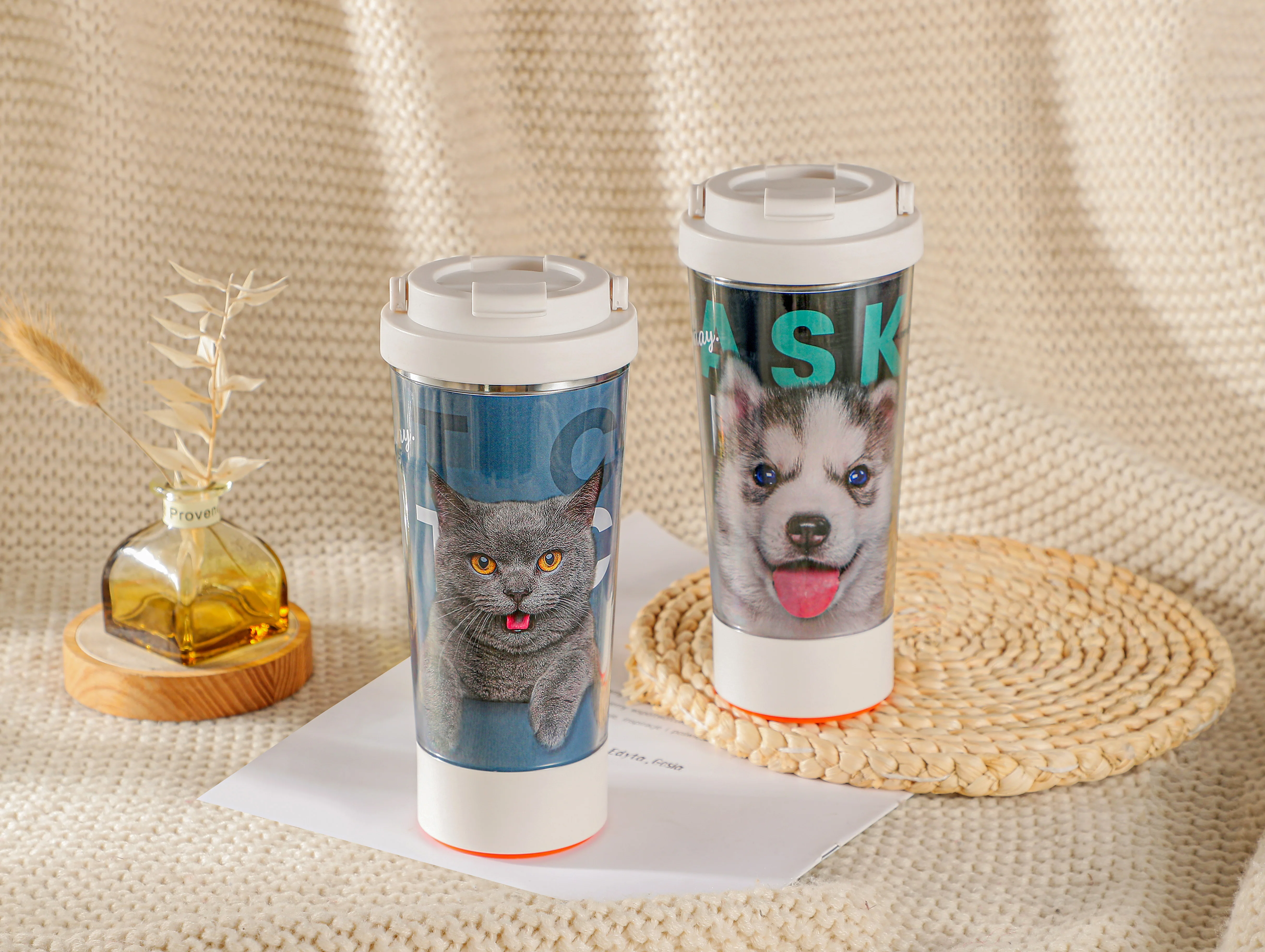 Promotional Christmas Custom Logo Gift Coffee Advertisement Mug Non Falling Mug Insert Diy Cup With Paper Mugs Contemporary 15