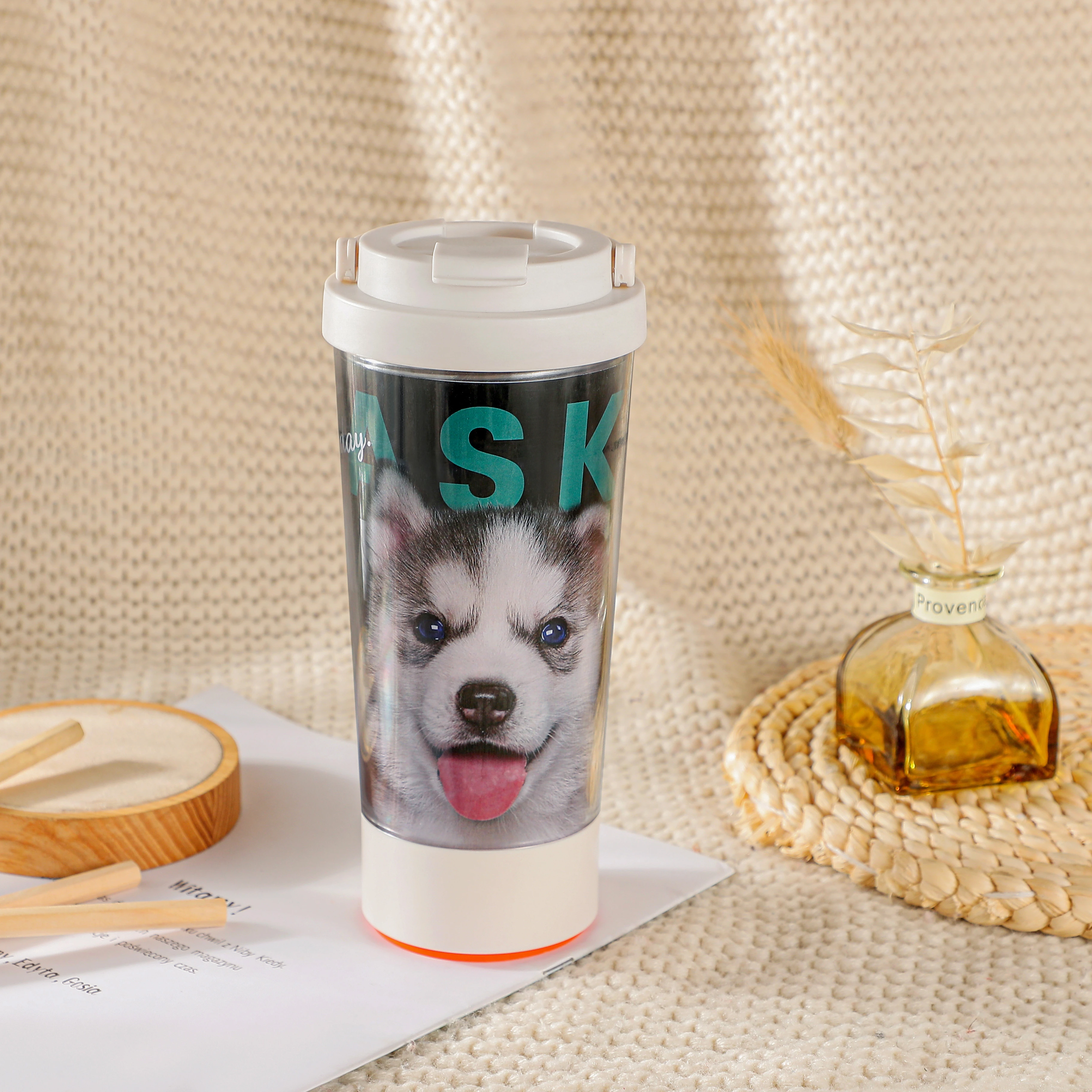 Promotional Christmas Custom Logo Gift Coffee Advertisement Mug Non Falling Mug Insert Diy Cup With Paper Mugs Contemporary 16