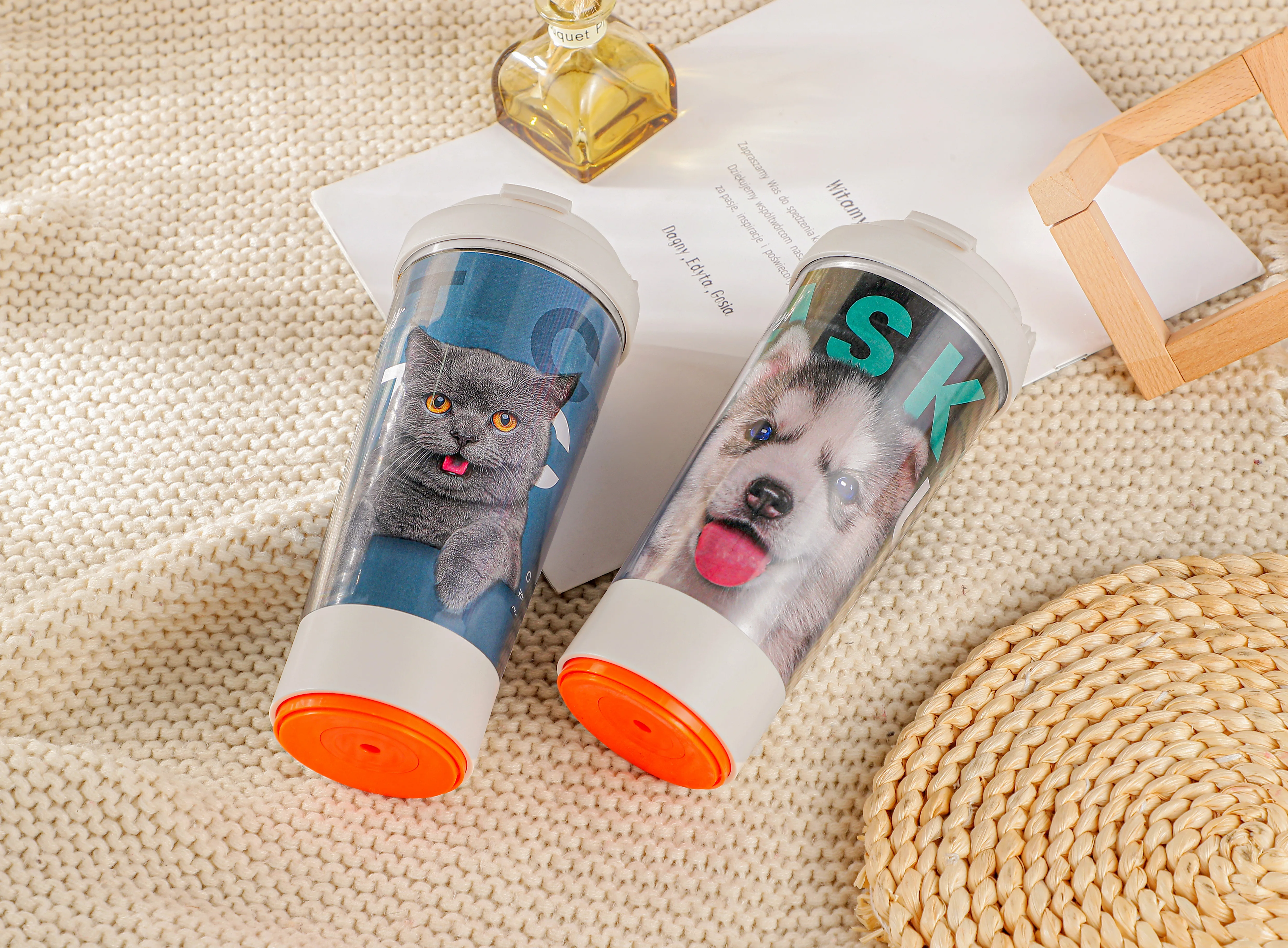 Promotional Christmas Custom Logo Gift Coffee Advertisement Mug Non Falling Mug Insert Diy Cup With Paper Mugs Contemporary 14