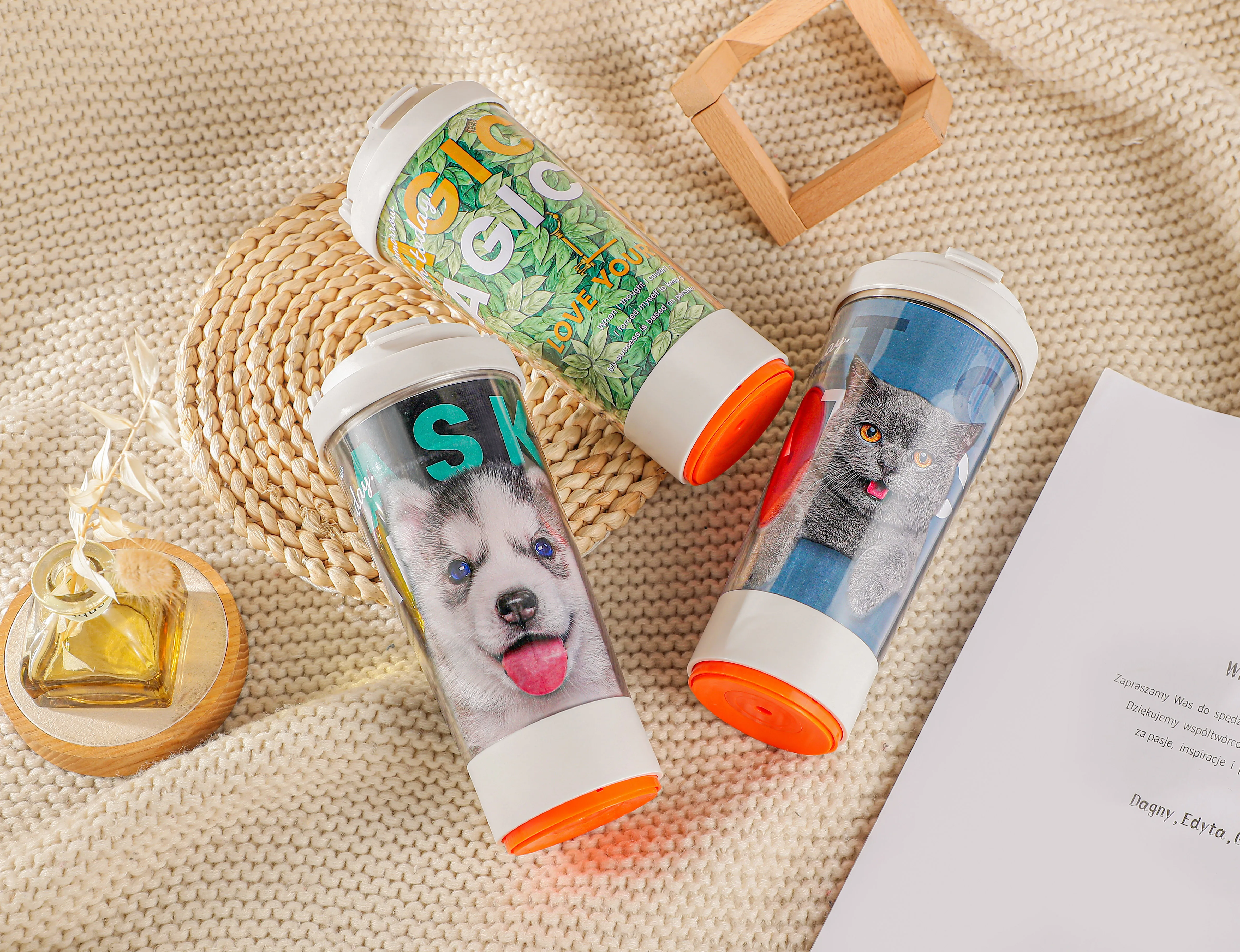 Promotional Christmas Custom Logo Gift Coffee Advertisement Mug Non Falling Mug Insert Diy Cup With Paper Mugs Contemporary 13