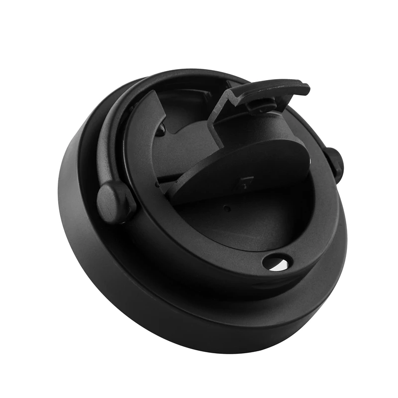 Taza de café de succión de viaje de acero inoxidable 304 de doble pared con logotipo personalizado creativo con tapa, taza de succión mágica que no cae 19