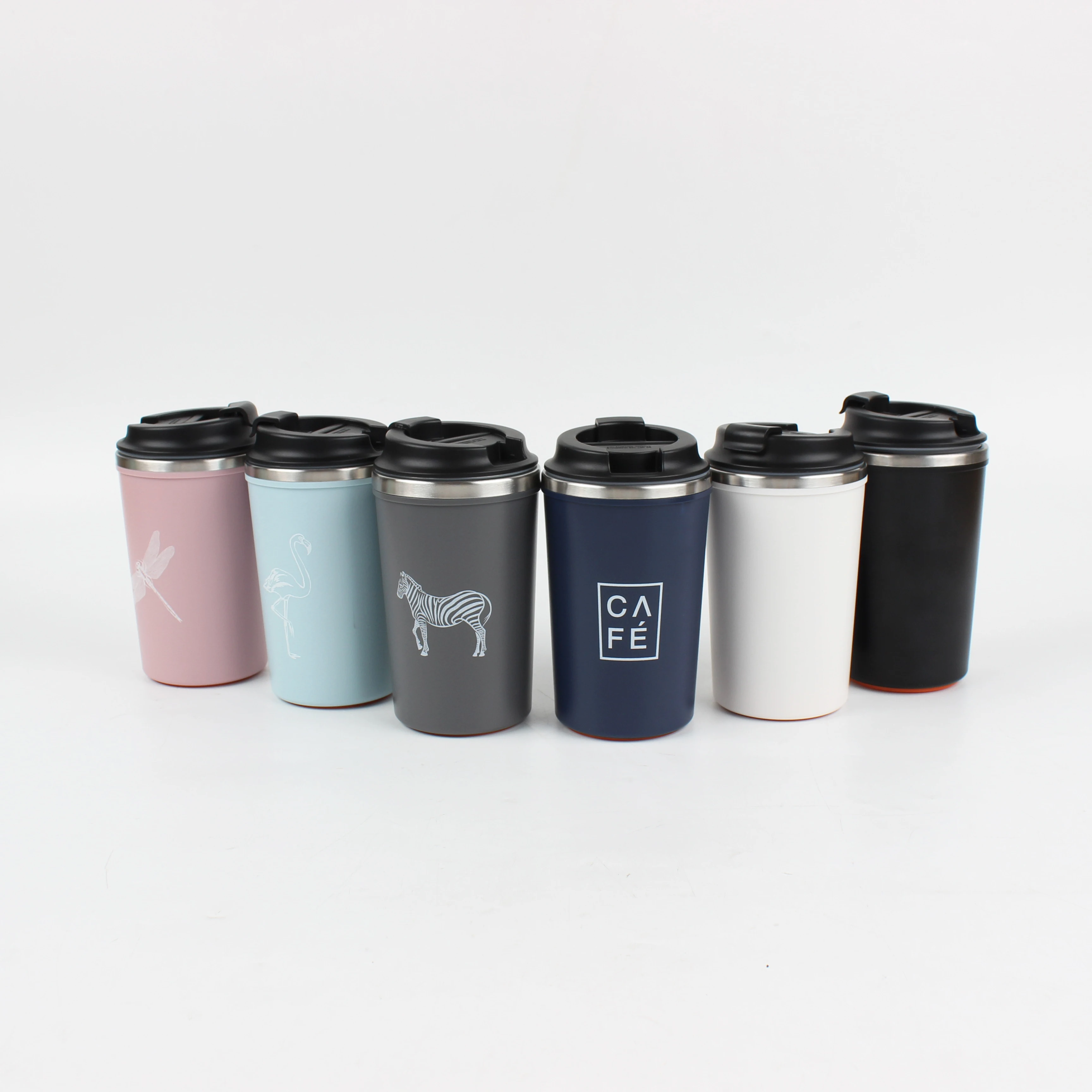 China Wholesale Double Wall Vacuum Insulated Stainless Steel Reusable Non Spill Coffee Magic Suction Mug 11