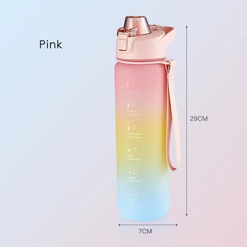 الصين حدد منطقة مذهلة صديقة للبيئة مخصصة رائجة البيع 750 مللي زجاجة مياه رياضية خالية من مادة Bpa للشرب في صالة الألعاب الرياضية من البلاستيك مع القش 17