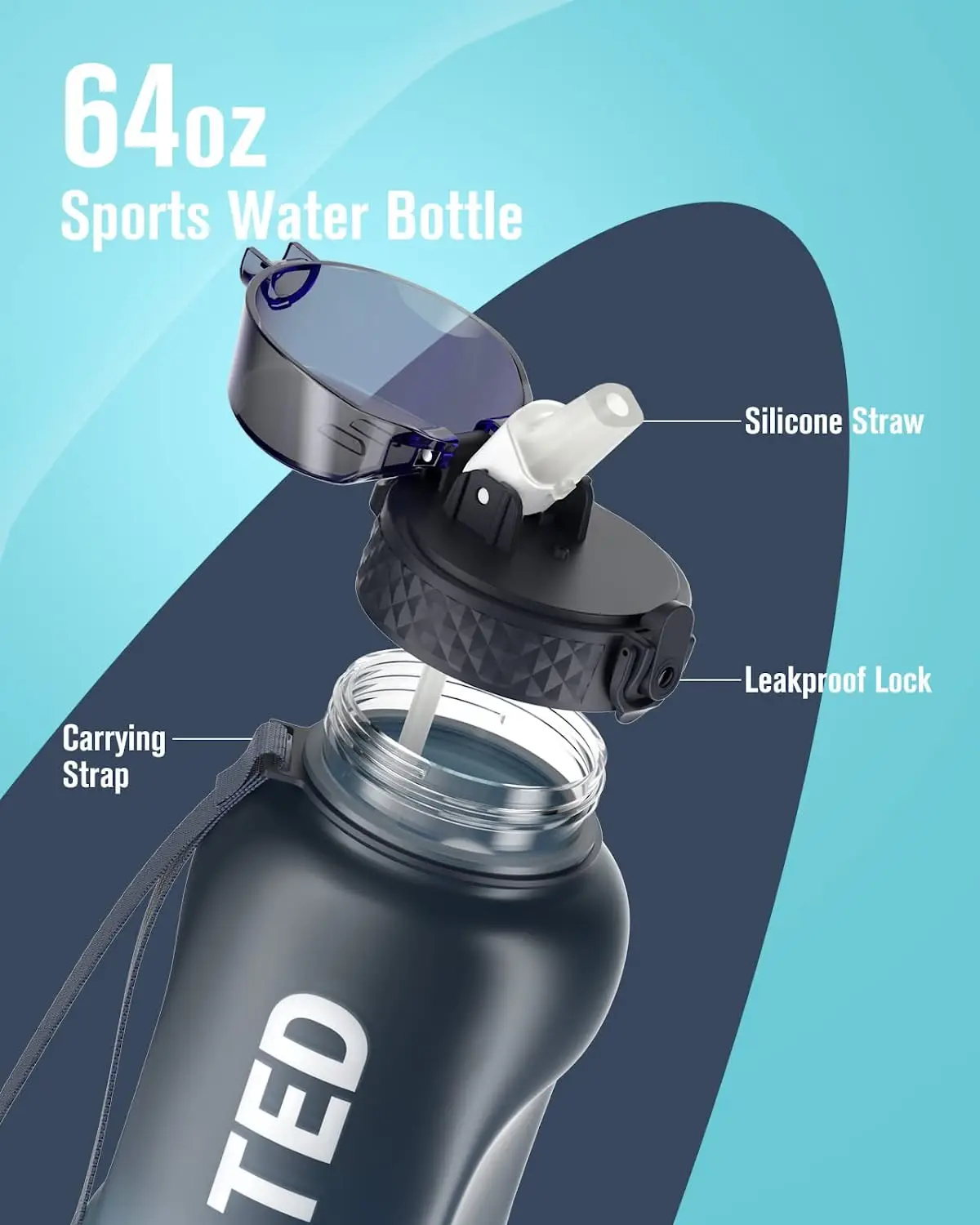 الصين اختيار الجملة شاكر كأس شخصية شعار مخصص البروتين الرياضة كأس البلاستيك زجاجة شاكر 14