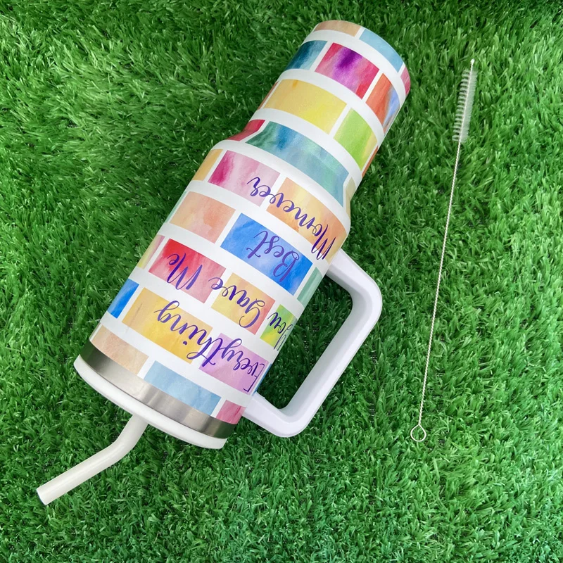 Vaso del nuevo regalo de la mamá del vaso del aislamiento de calor de la sublimación 40oz de la serie del día de la madre del nuevo diseño 14