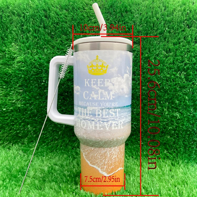 Vaso del nuevo regalo de la mamá del vaso del aislamiento de calor de la sublimación 40oz de la serie del día de la madre del nuevo diseño 12