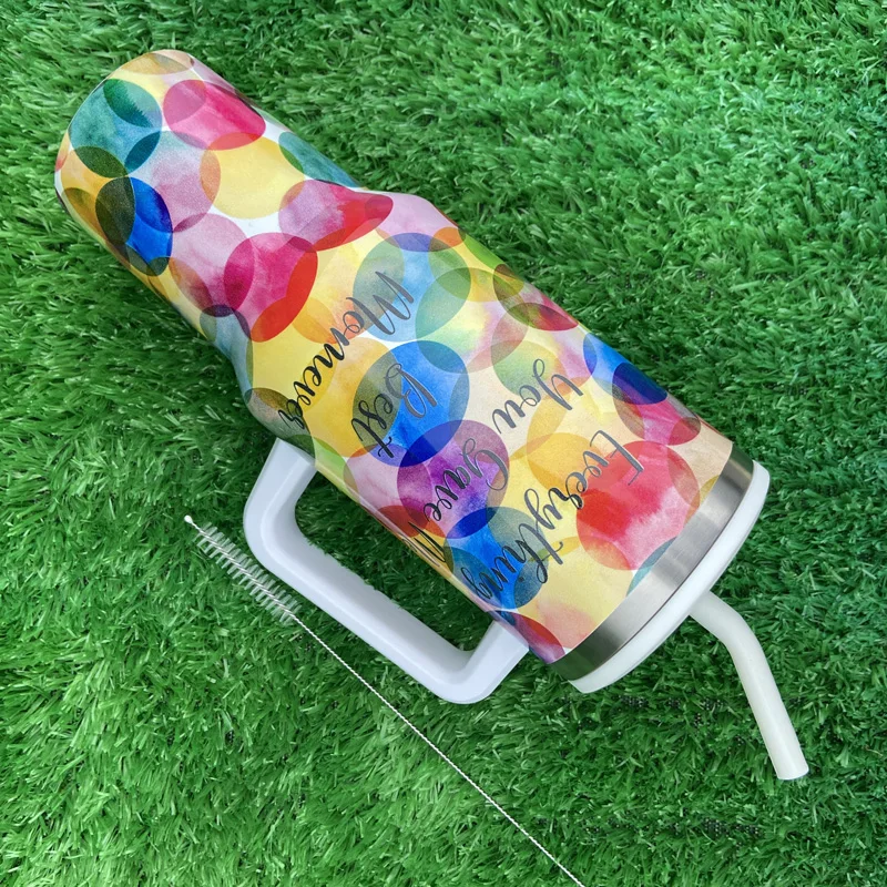 الجملة السائبة 40oz البهلوانات التسامي هدية عيد الأم بهلوان العزل الحراري مع مقبض 14