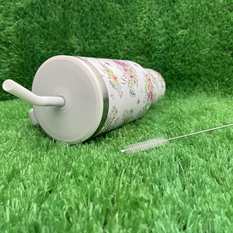 حار بيع التخصيص التسامي الفولاذ المقاوم للصدأ زهرة سلسلة 40oz بهلوان مع مقبض 14