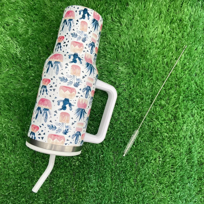 تصميم جديد على شكل زهرة من سلسلة 40 أونصة من الفولاذ المقاوم للصدأ معزول بهلوان مع غطاء ومقبض 13