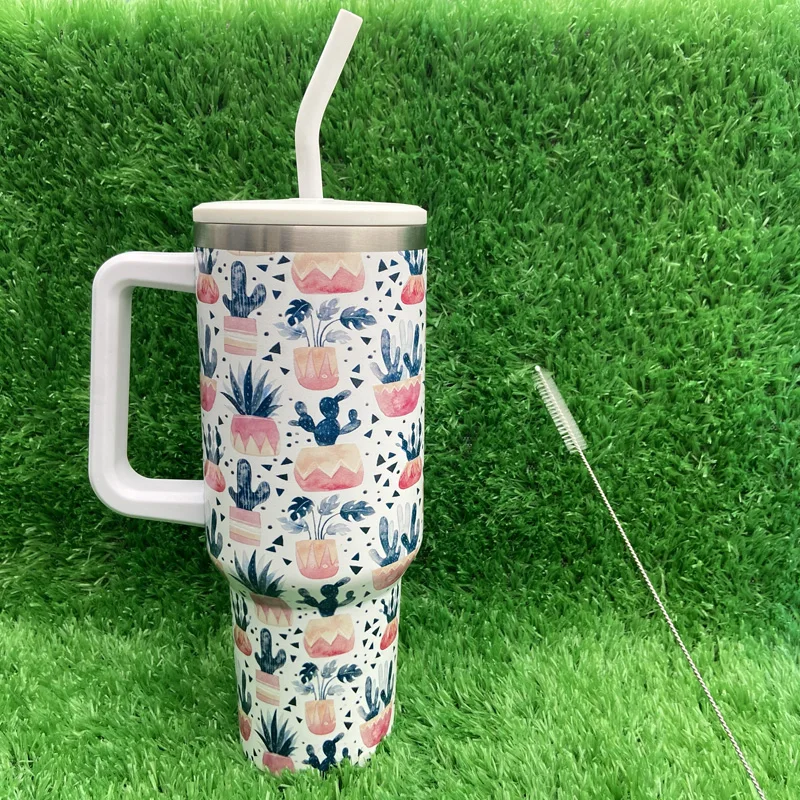 تصميم جديد على شكل زهرة من سلسلة 40 أونصة من الفولاذ المقاوم للصدأ معزول بهلوان مع غطاء ومقبض 12