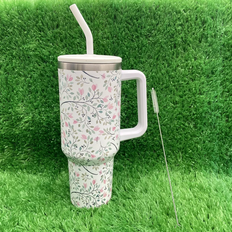 الجملة السائبة البهلوانات الفولاذ المقاوم للصدأ سلسلة زهرة 40oz بهلوان التسامي مع مقبض 12