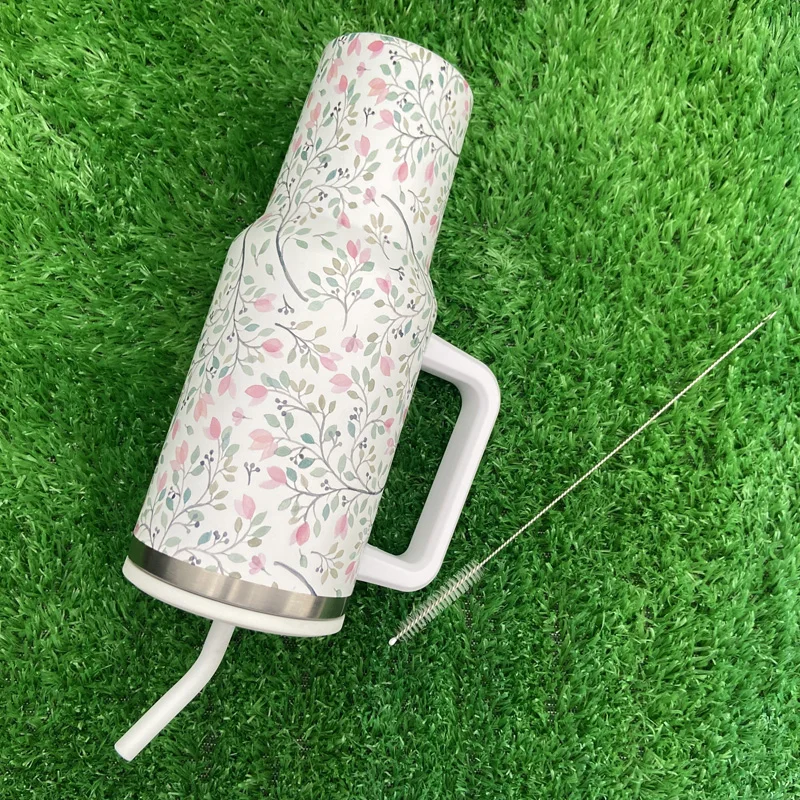 الجملة السائبة البهلوانات الفولاذ المقاوم للصدأ سلسلة زهرة 40oz بهلوان التسامي مع مقبض 13