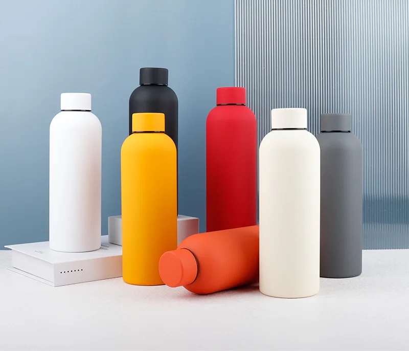 حار بيع 304 الفولاذ المقاوم للصدأ العزل زجاجة ماء فراغ الرياضة في الهواء الطلق زجاجة معزولة ذات عيار صغير 11