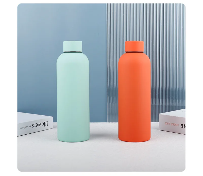 ترمس عالي الجودة قارورة مفرغة من الفولاذ المقاوم للصدأ زجاجة مياه رياضية خارجية 13