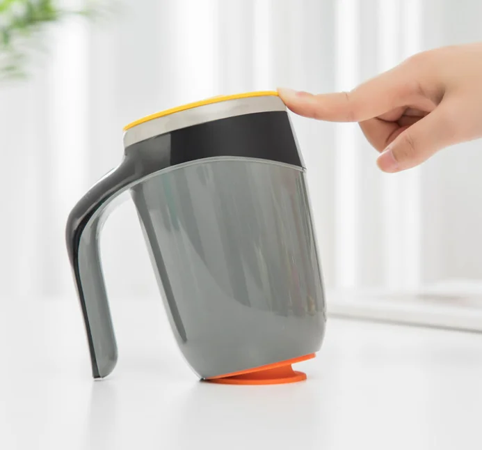 Новое поступление 2023 года, инновационный изолированный стакан из нержавеющей стали с внутренней отделкой из АБС-пластика и внешний стакан, никогда не падающий, с защитой от разлива, волшебная присоска, кофейная кружка 13