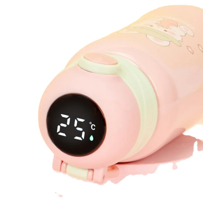 Botellas de agua térmicas de acero inoxidable con aislamiento reutilizable, portátiles, respetuosas con el medio ambiente, 500ml, 316, con pajita, para la escuela de niños 8