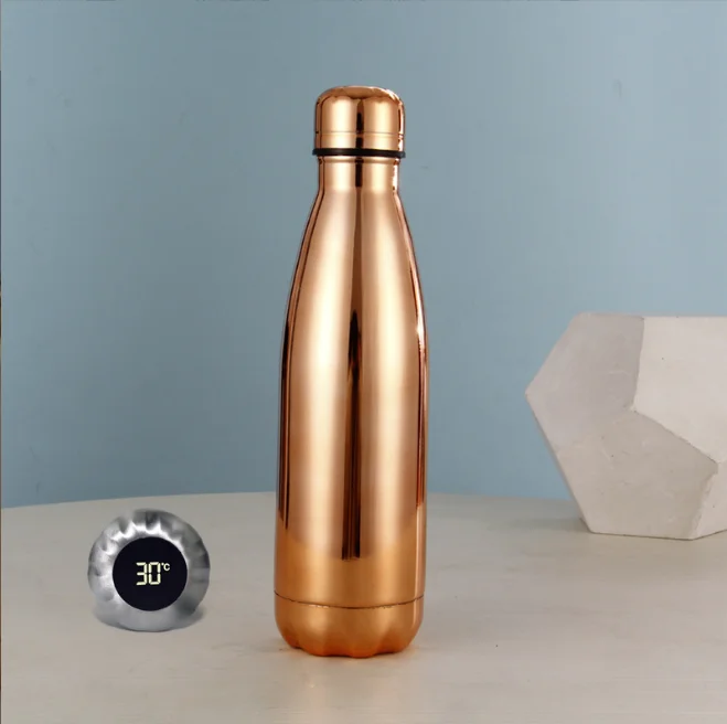 Wholesale Fashion Temperature Display Three-color Thermos Outdoor Portable Sports Water Bottle 14