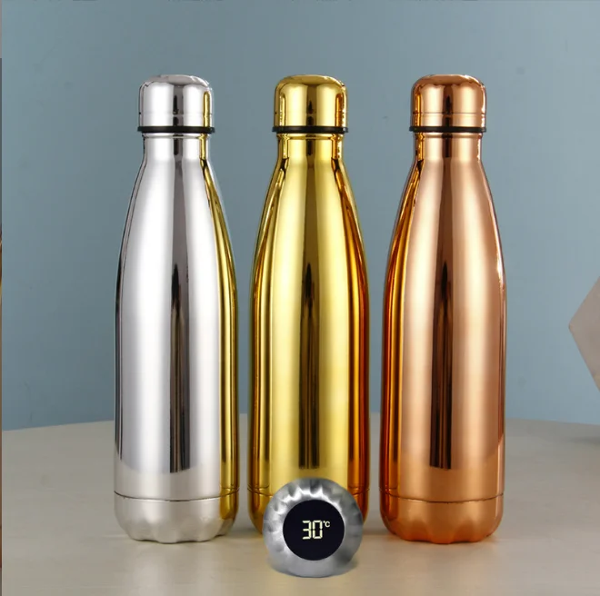 Wholesale Fashion Temperature Display Three-color Thermos Outdoor Portable Sports Water Bottle 11