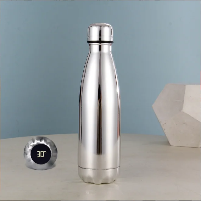 Wholesale Fashion Temperature Display Three-color Thermos Outdoor Portable Sports Water Bottle 13