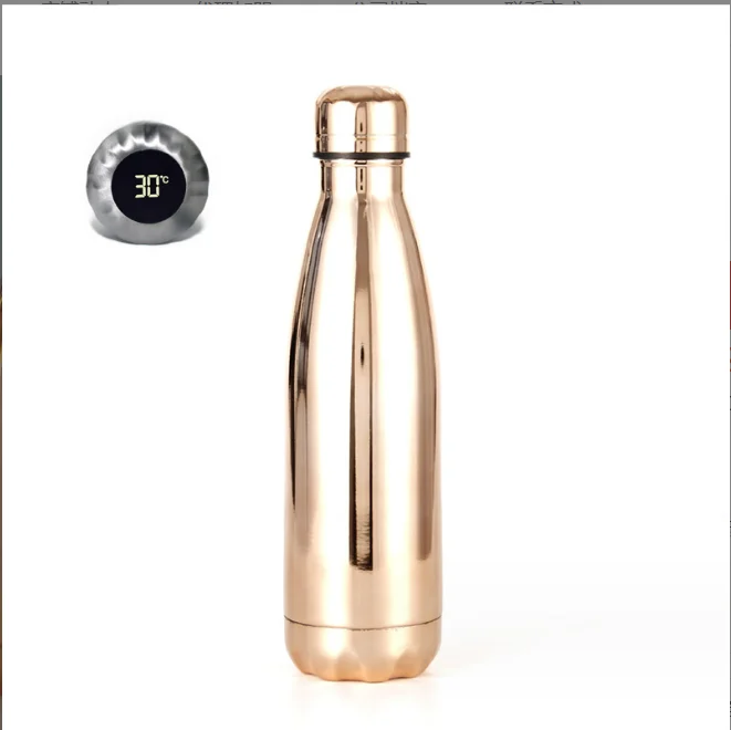 Wholesale Fashion Temperature Display Three-color Thermos Outdoor Portable Sports Water Bottle 10