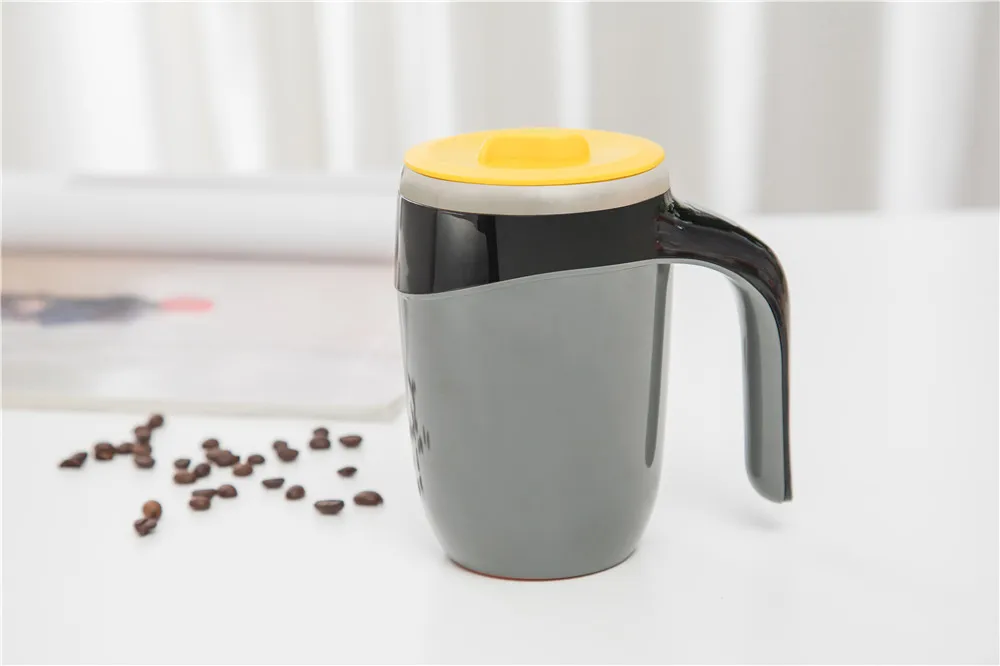 شعار مخصص قابل لإعادة الاستخدام غير قابل للانسكاب وغير قابل للسقوط كوب شفط من الفولاذ المقاوم للصدأ كوب قهوة للسفر بمقبض 10