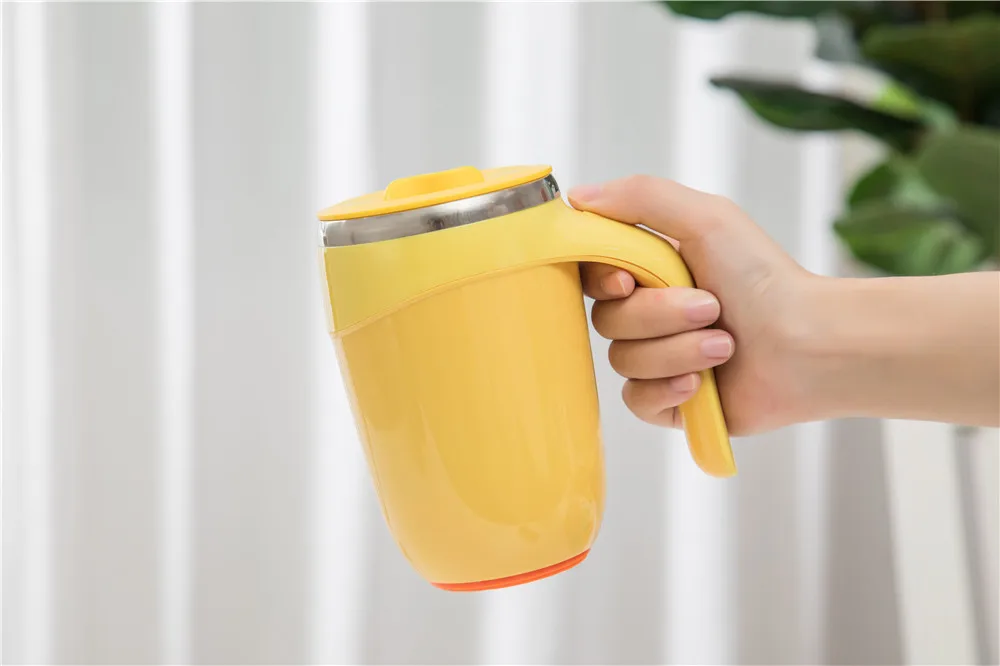 شعار مخصص قابل لإعادة الاستخدام غير قابل للانسكاب وغير قابل للسقوط كوب شفط من الفولاذ المقاوم للصدأ كوب قهوة للسفر بمقبض 11