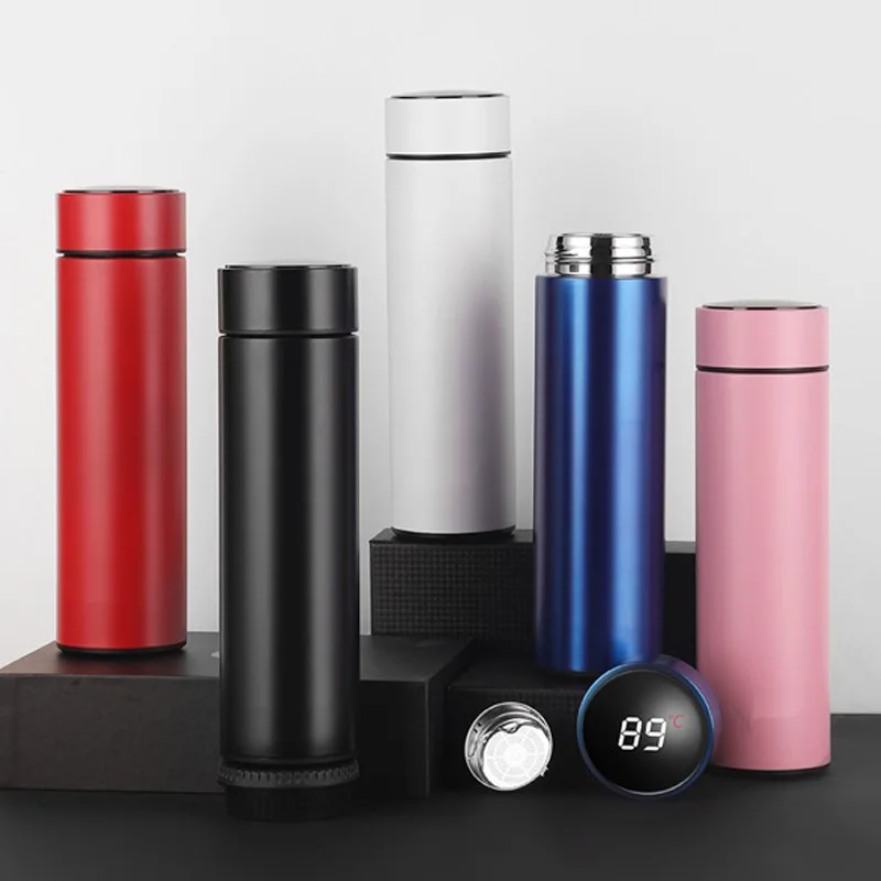 2023 New Design Double Wall Stainless Steel Vacuum Insulated Thermos Tumbler With Led Temperature Display 9