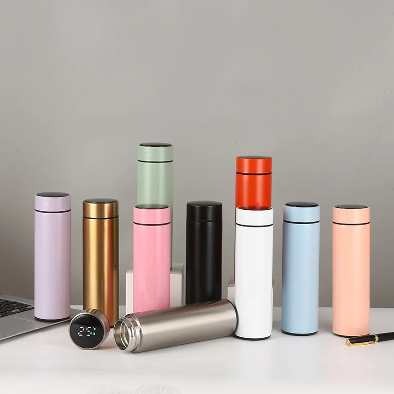 2023 New Design Double Wall Stainless Steel Vacuum Insulated Thermos Tumbler With Led Temperature Display 11