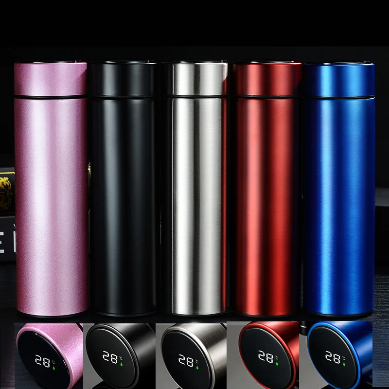 2023 New Design Double Wall Stainless Steel Vacuum Insulated Thermos Tumbler With Led Temperature Display 14