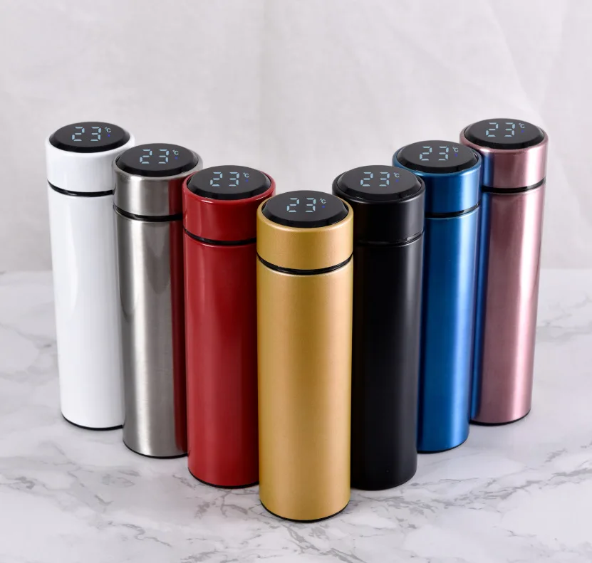 2023 New Design Double Wall Stainless Steel Vacuum Insulated Thermos Tumbler With Led Temperature Display 8