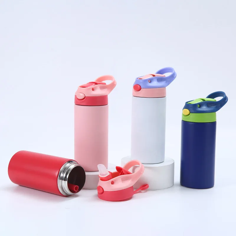 2023 بالجملة فريدة من نوعها نحيلة منقوشة الشركة المصنعة بأسعار تنافسية فراغ معزول بهلوان القهوة مع القش والغطاء 12