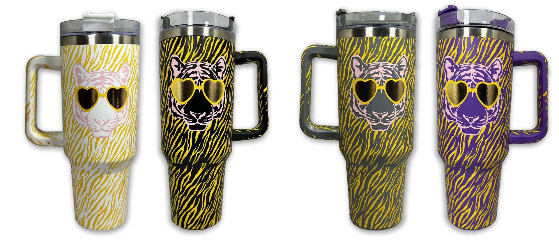 مخصص 40oz 20oz مستقيم مزدوج الجدار الفولاذ المقاوم للصدأ معزول التسامي بهلوان مع القش والتعامل معها 8