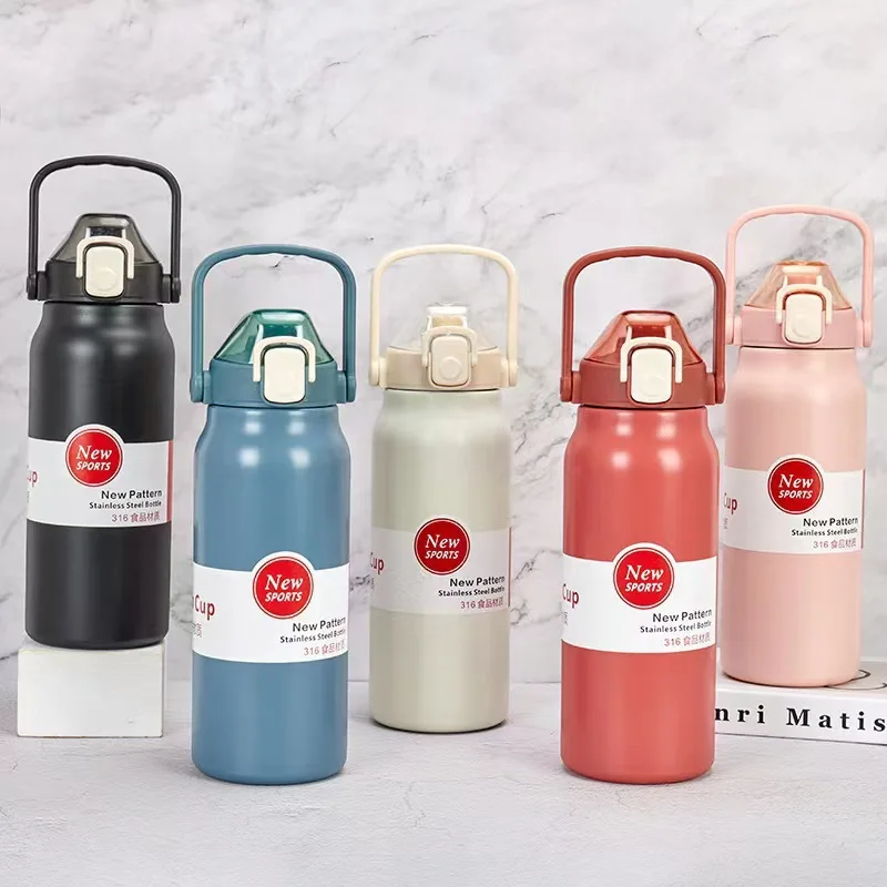 2023 تصميم جديد مزدوج الجدار مكنسة من الفولاذ المقاوم للصدأ ترمس معزول بهلوان مع سيبي وقش 15