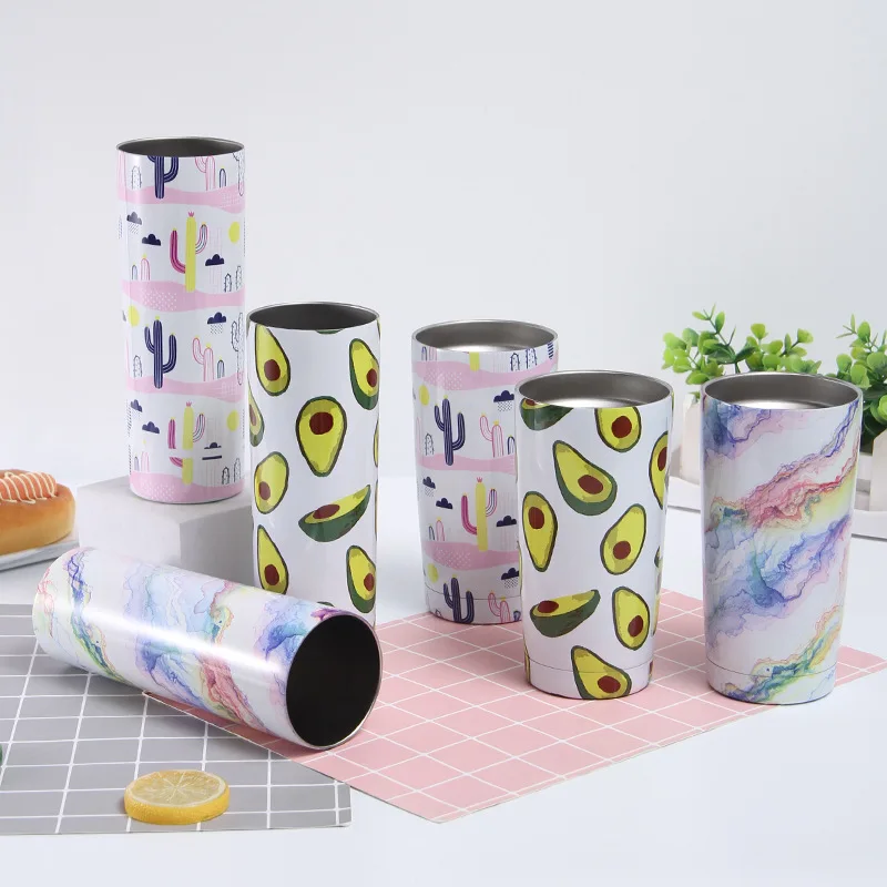 Insulated Sublimation Tumbler Blank Double Walled Stainless Steel Wholesale Bulk 20oz Skinny Straight For Kids 300 11