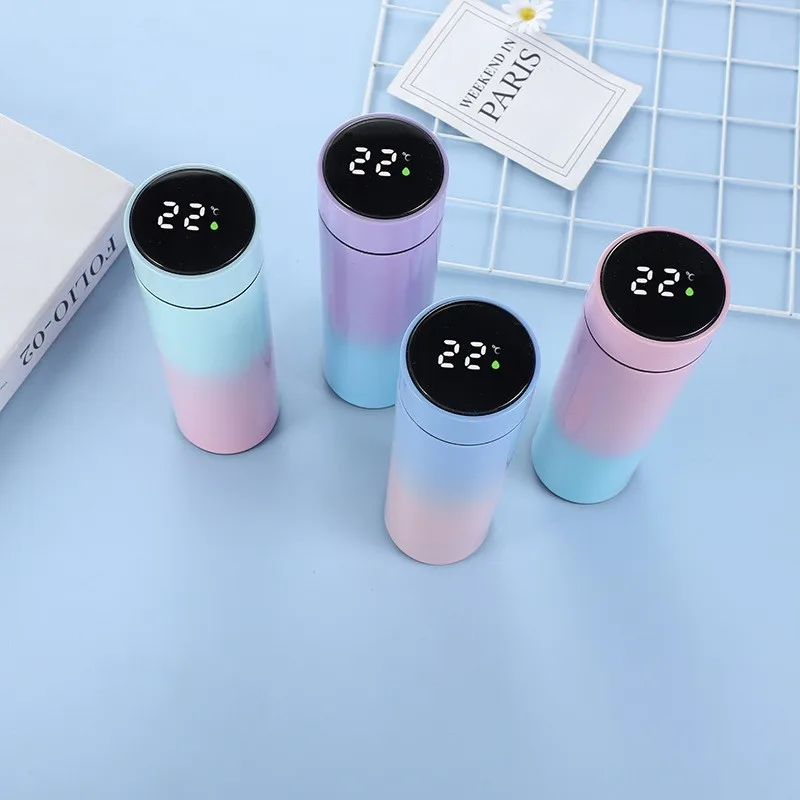 2023 New Design Double Wall Stainless Steel Vacuum Insulated Thermos Kids Tumbler With Led Temperature Display 9