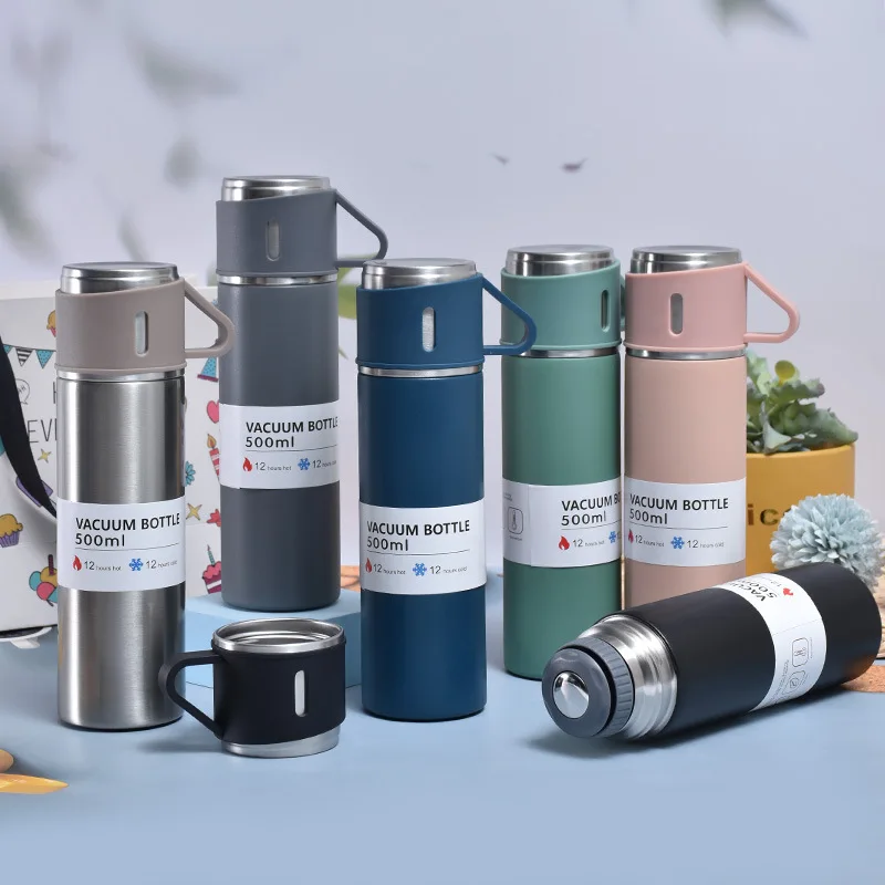 2023 New Design Double Wall Stainless Steel Vacuum Insulated Thermos Kids Tumbler With Matching Lids 8