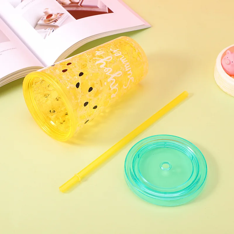 2023 Technology China New Design Wholesale Colorful Double Wall Plastic Watermelon Tumbler With Lid And Straw In Box 10