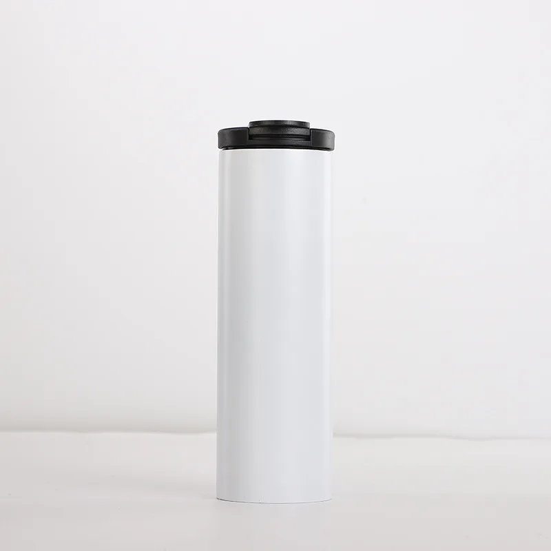 Wholesale Bulk 20oz Skinny Straight Blank Double Walled Stainless Steel Insulated Sublimation Tumbler With Lid 9