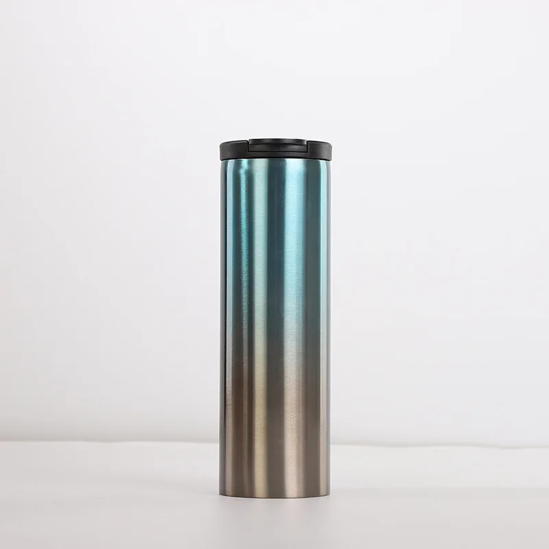 Wholesale Bulk 20oz Skinny Straight Blank Double Walled Stainless Steel Insulated Sublimation Tumbler With Lid 10